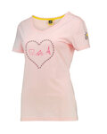TDF Cycling short sleeve t-shirt - COEUR LADY - pink