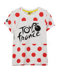 TDF Cycling short sleeve t-shirt - TDF KIDS POIS '21 - white/red
