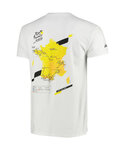 TDF Cycling short sleeve t-shirt - TDF ROUTE - white