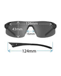 TIFOSI Cycling sunglasses - PODIUM XC - silver/grey