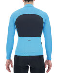 UYN Cycling winter long sleeve jersey - AIRWING WINTER - black/turquoise
