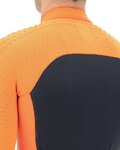 UYN Cycling winter long sleeve jersey - AIRWING WINTER - black/orange