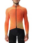 UYN Cycling winter long sleeve jersey - SPECTRE WINTER - black/orange
