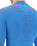 UYN Cycling long sleeve t-shirt - RESILYON  - blue/red