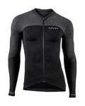 UYN Cycling winter long sleeve jersey - BIKING ALPHA - black/grey