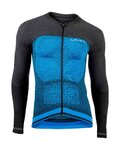 UYN Cycling winter long sleeve jersey - BIKING ALPHA - blue/black