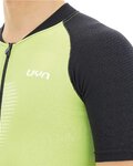 UYN Cycling short sleeve jersey - BIKING GRANFONDO - black/green