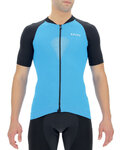 UYN Cycling short sleeve jersey - BIKING GRANFONDO - blue/black
