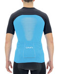 UYN Cycling short sleeve jersey - BIKING GRANFONDO - blue/black