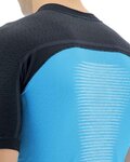 UYN Cycling short sleeve jersey - BIKING GRANFONDO - blue/black