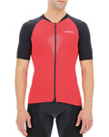 UYN Cycling short sleeve jersey - BIKING GRANFONDO - black/red