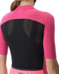 UYN Cycling short sleeve jersey - LIGHTSPEED LADY - pink/black