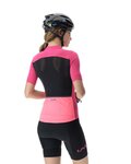UYN Cycling short sleeve jersey - LIGHTSPEED LADY - pink/black