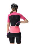 UYN Cycling short sleeve jersey - LIGHTSPEED LADY - pink/black