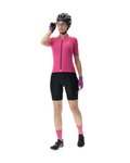 UYN Cycling short sleeve jersey - LIGHTSPEED LADY - pink/black