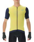 UYN Cycling short sleeve jersey - BIKING GARDA - yellow/blue