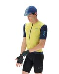 UYN Cycling short sleeve jersey - BIKING GARDA - yellow/blue