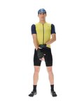 UYN Cycling short sleeve jersey - BIKING GARDA - yellow/blue