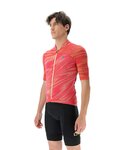 UYN Cycling short sleeve jersey - BIKING WAVE - black/red