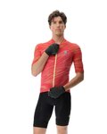 UYN Cycling short sleeve jersey - BIKING WAVE - black/red