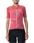 UYN Cycling short sleeve jersey - BIKING WAVE LADY - pink