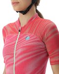 UYN Cycling short sleeve jersey - BIKING WAVE LADY - pink