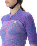 UYN Cycling short sleeve jersey - BIKING WAVE LADY - purple