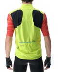 UYN Cycling gilet - ULTRALIGHT WIND - black/yellow