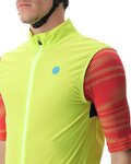 UYN Cycling gilet - ULTRALIGHT WIND - black/yellow