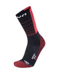 UYN Cyclingclassic socks - SUPPORT - black/red