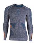 UYN Cycling long sleeve t-shirt - AMBITYON - orange/blue/grey