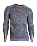 UYN Cycling long sleeve t-shirt - AMBITYON - orange/grey