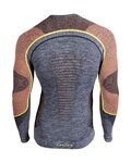 UYN Cycling long sleeve t-shirt - AMBITYON - orange/grey