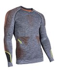 UYN Cycling long sleeve t-shirt - AMBITYON - orange/grey