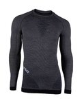 UYN Cycling long sleeve t-shirt - FUSYON MERINO - black/grey