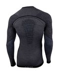 UYN Cycling long sleeve t-shirt - FUSYON MERINO - black/grey