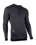 UYN Cycling long sleeve t-shirt - FUSYON MERINO - black/grey
