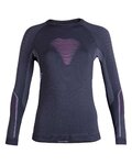 UYN Cycling long sleeve t-shirt - VISYON LADY - black/purple