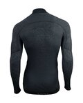 UYN Cycling long sleeve t-shirt - FUSYON MERINO - grey/black