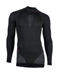UYN Cycling long sleeve t-shirt - FUSYON MERINO - grey/black