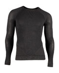 UYN Cycling long sleeve t-shirt - FUSYON CASHMERE - black