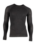 UYN Cycling long sleeve t-shirt - FUSYON CASHMERE - black