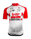 Cycling short sleeve jersey - LOTTO SOUDAL 2019 - red/white