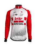 Cycling thermal jacket - LOTTO SOUDAL 2019 - red/white