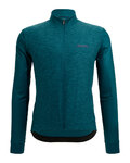 SANTINI Cycling winter long sleeve jersey - COLORE PURO - green