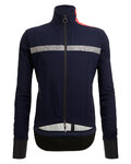SANTINI Cycling rain jacket - GUARD NEO SHELL - blue