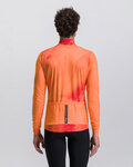 SANTINI Cycling winter long sleeve jersey - PURE DYE - orange