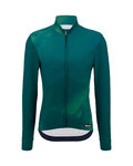 SANTINI Cycling winter long sleeve jersey - PURE DYE - green