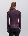 SANTINI Cycling winter long sleeve jersey - PURE DYE - bordeaux