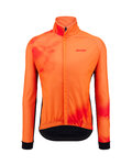 SANTINI Cycling thermal jacket - PURE DYE - orange